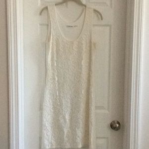 White Lace front Calvin Klein Dress